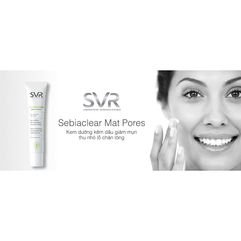 Kem Dưỡng SVR Sebiaclear Mat + Pore Kiềm Dầu Và Thu Nhỏ Lỗ Chân Lông 40ml | Unknown Beauty