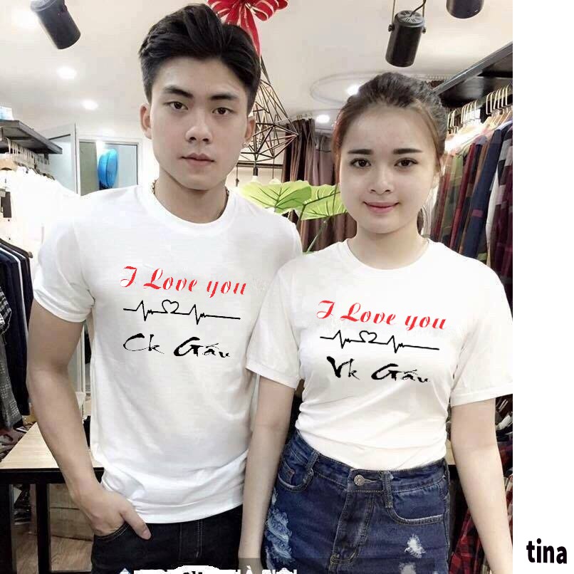 Áo đôi chồng gấu vợ gấu