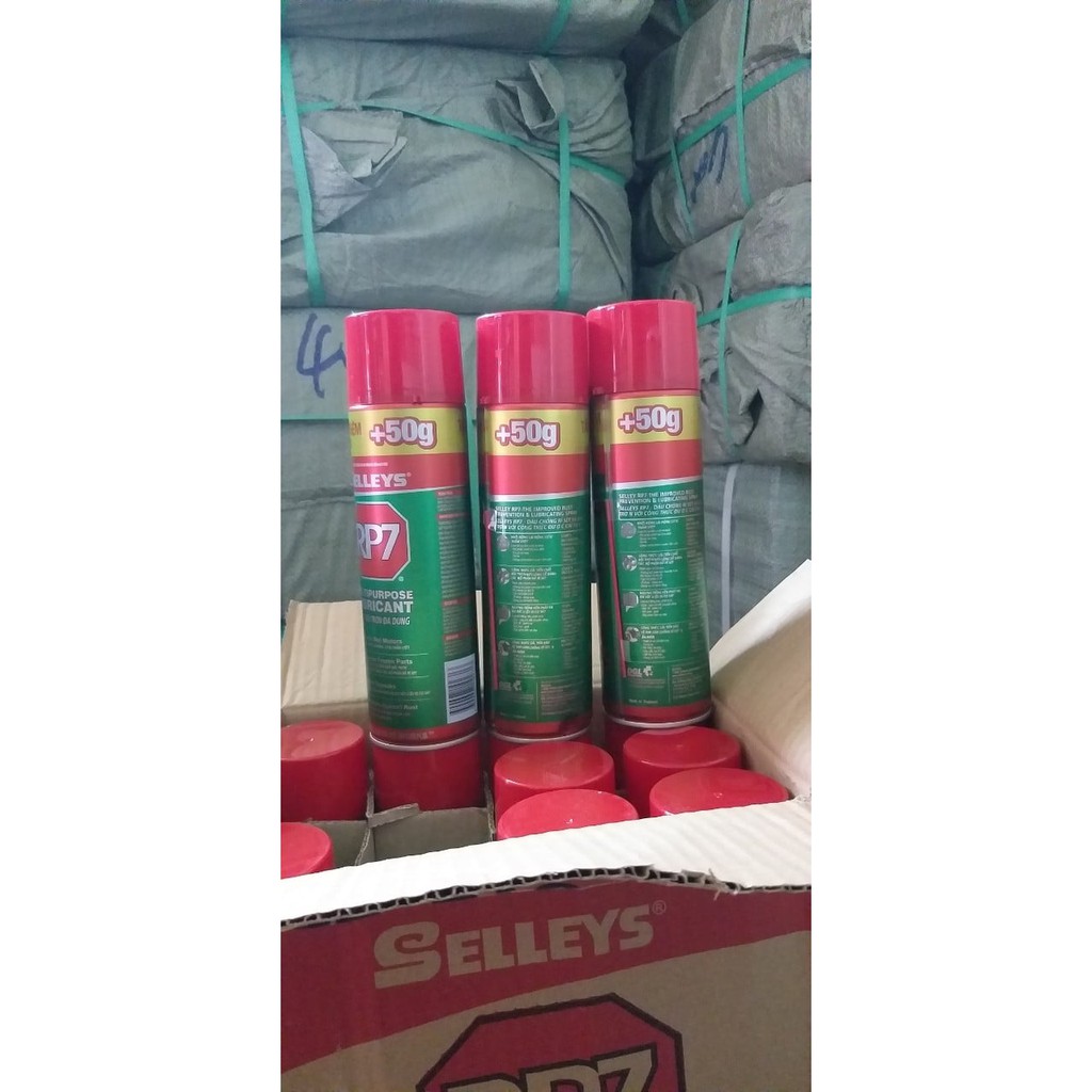 Thùng 12 chai BÌNH XỊT,CHAI XỊT  RP7 XỊT CHỐNG RỈ SÉT 150g