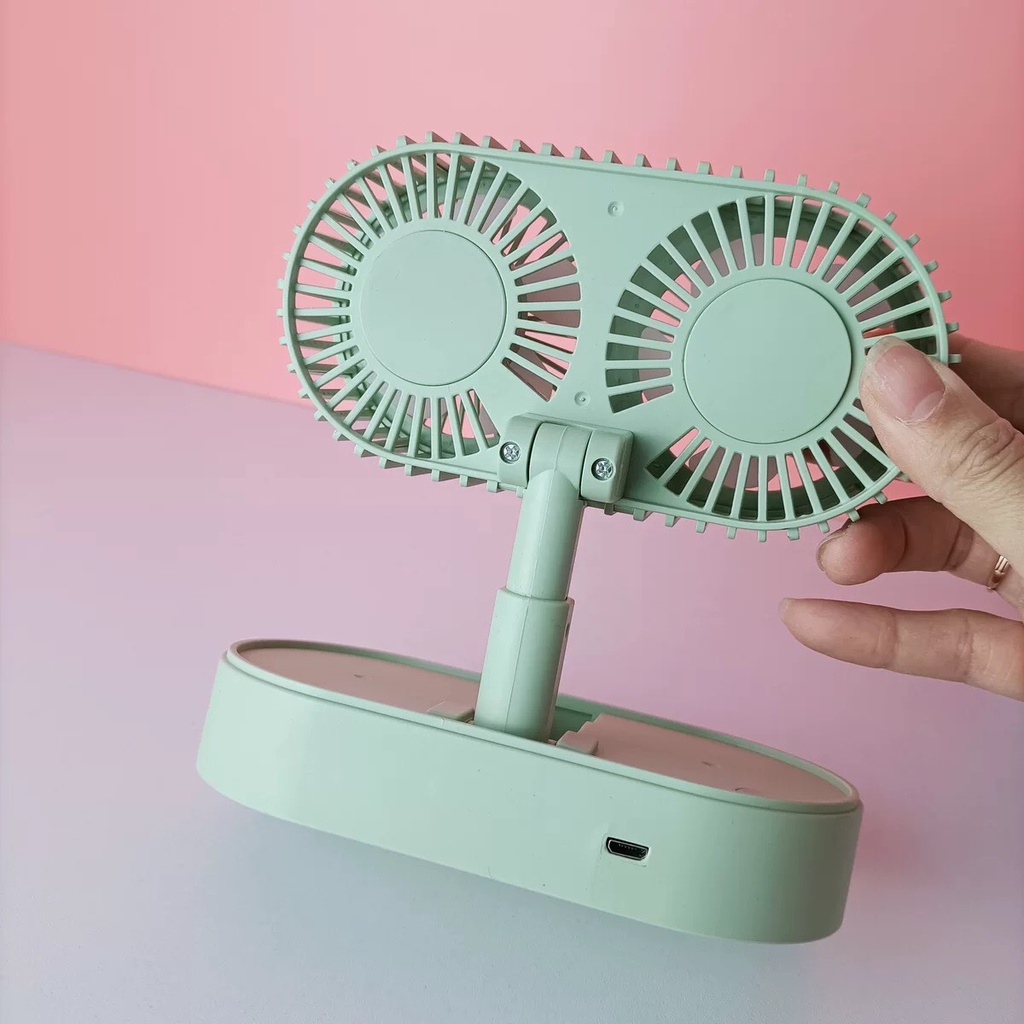 Quạt cầm tay mini sạc điện FY050 không dây gấp gọn