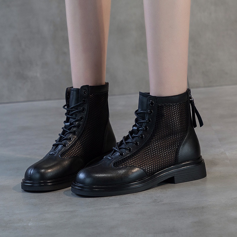 Giày Boot Cao Gót Phối Lưới Thiết Kế Mới Thời Trang Mùa Xuân Hè Dành Cho Nữ 2021 | BigBuy360 - bigbuy360.vn