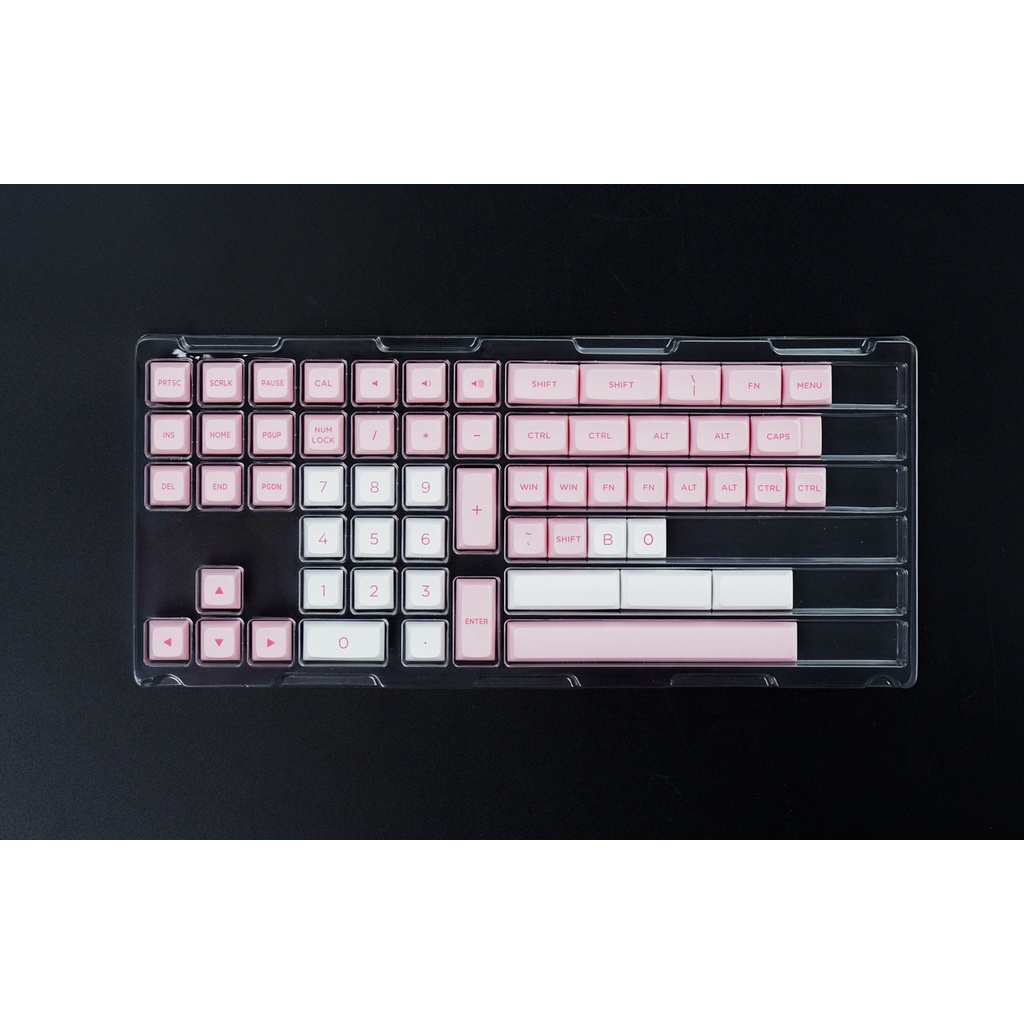 Bộ AKKO Keycap set cho bàn phím cơ – Prunus Lannesiana (PBT Double-Shot/ASA Low profile/155 nút)