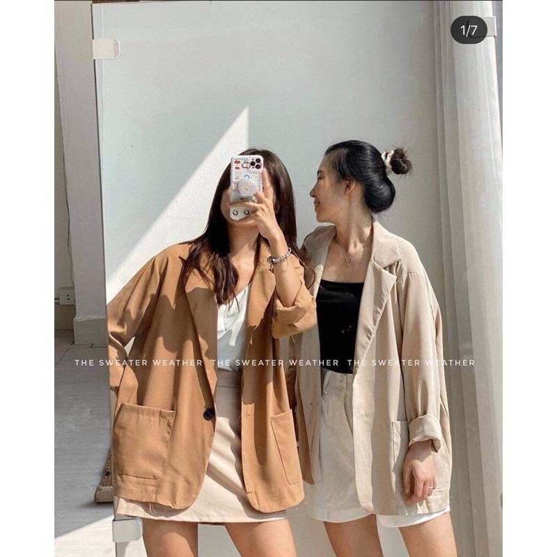 BLAZER 2 túi nút đen - 22.Lystore | BigBuy360 - bigbuy360.vn