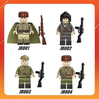 Đồ Chơi Minifigures Nhân Vật Lính Liên Xô Trong Thế Chiến 2 - Lắp Ráp Đồ WW II