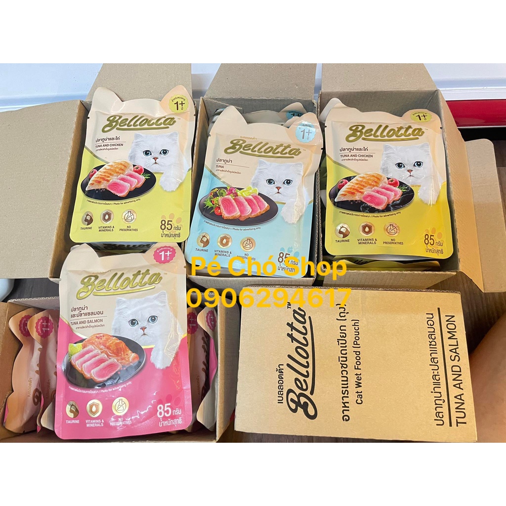 Pate gói cho mèo Bellotta bịch 85 gr MUA 3 TẶNG 1