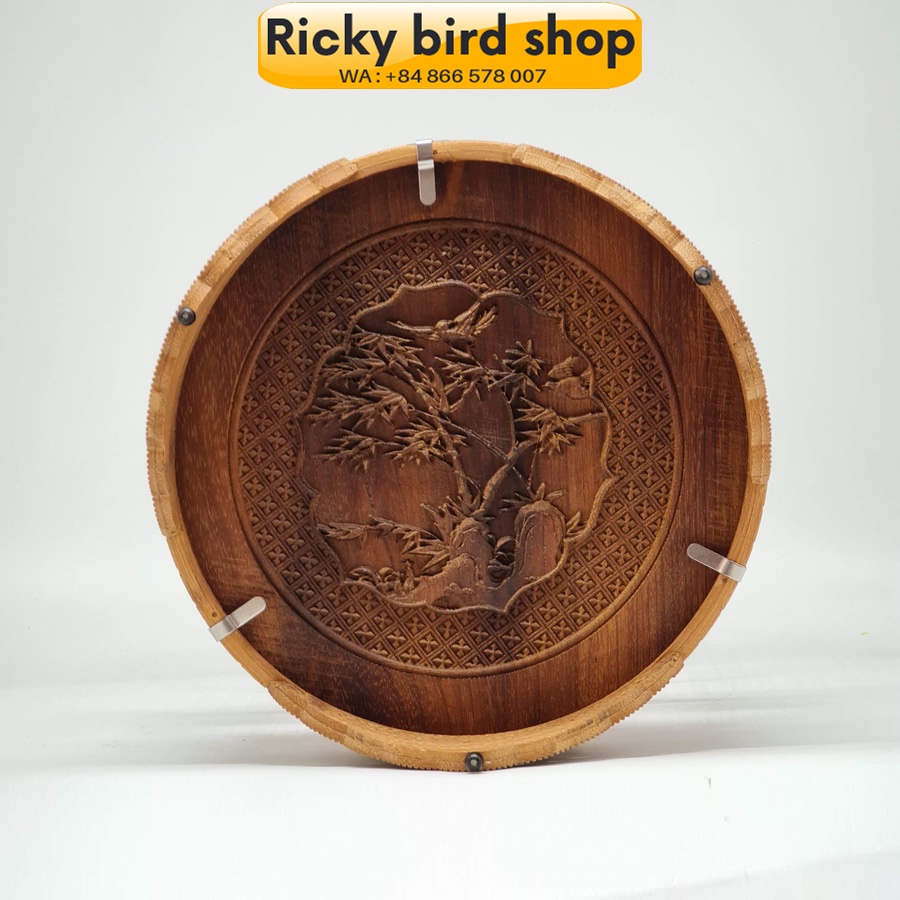 Lồng yến, chòe đất chạm Trúc lá