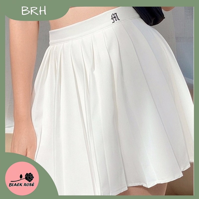 Chân Váy Tennis,Xếp Ly Chữ A Cạp Thêu 882 Có Lót Quần Bên Trong