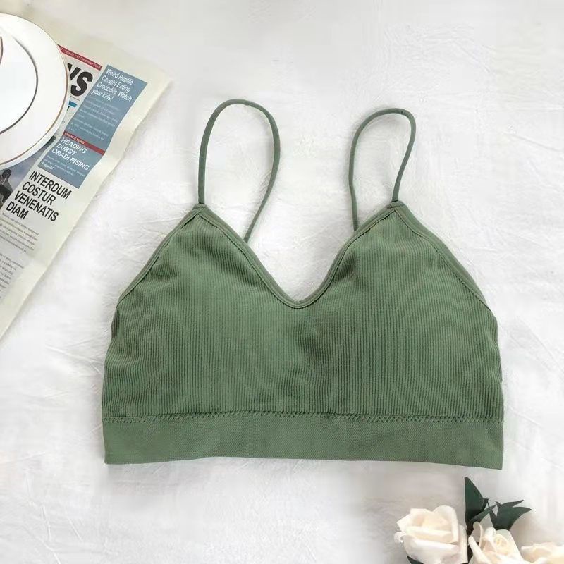 Jiashucheng Áo Lót Ôm Ngực Không Gọng Chống Chảy Xệ Chống Trượt Phong Cách Hàn Quốc Cho Nữ Sinh