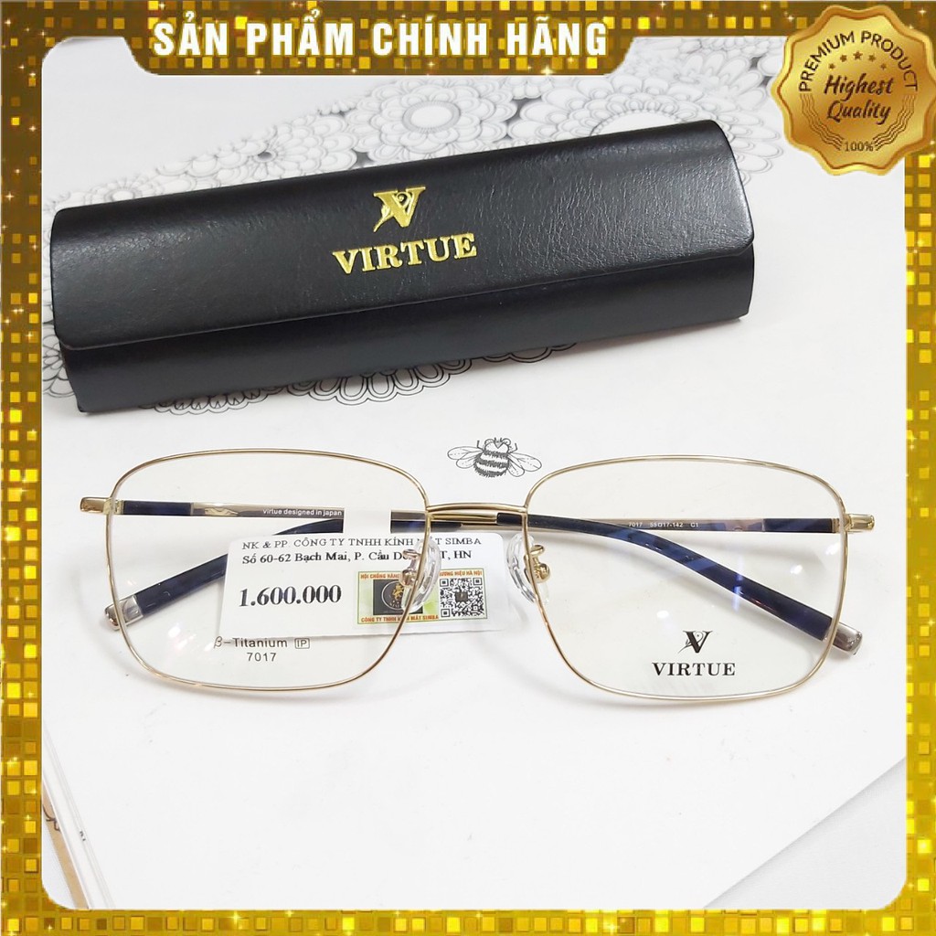 Gọng kính Nhật VIRTUE Titanium