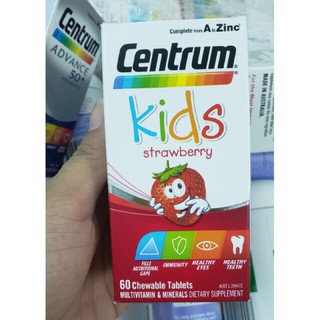 Kẹo cho trẻ biếng ăn Centrum Kids Multi Vitamin vị dâu