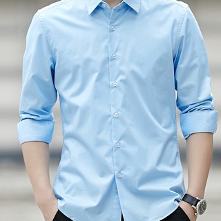 Áo sơ mi nam IKEMEN dài tay cao cấp : Chất liệu lụa , không nhăn, không xù , thoáng mát, thấm hút mồ hôi