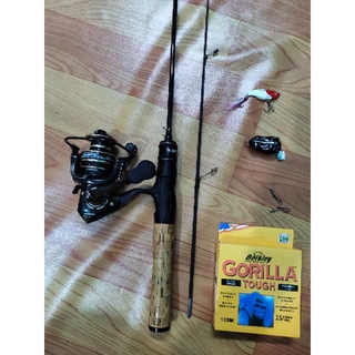  combo bộ cần ul lure 1m5 1m68 1m8 1m98 máy đứng và máy ngang tăng kèm 1 con mồi và 1 cuận dây 