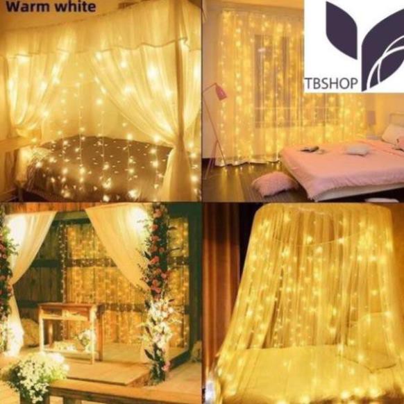 Bộ dây đèn led, đèn led mưa trang trí sinh nhật, trang trí phòng, decor phòng