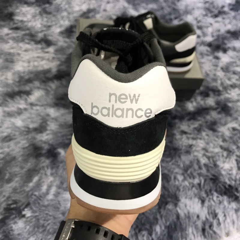 Giày Sneaker nam nữ Newbalance 574 đen trắng Giày thể thao