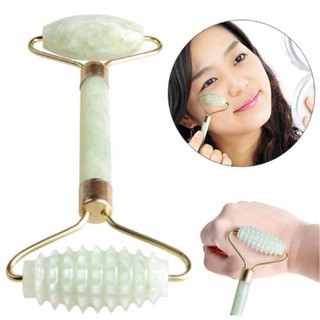 Cây lăn massage thon gọn mặt bằng ngọc bích tự nhiên