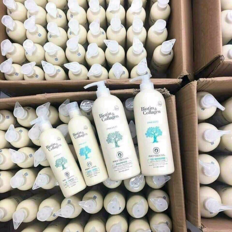 [Chính hãng] COMBO DẦU GỘI VÀ XẢ BIOTIN COLLAGEN 1000ml SIÊU MỀM MƯỢT CHO TÓC KHÔ | BigBuy360 - bigbuy360.vn