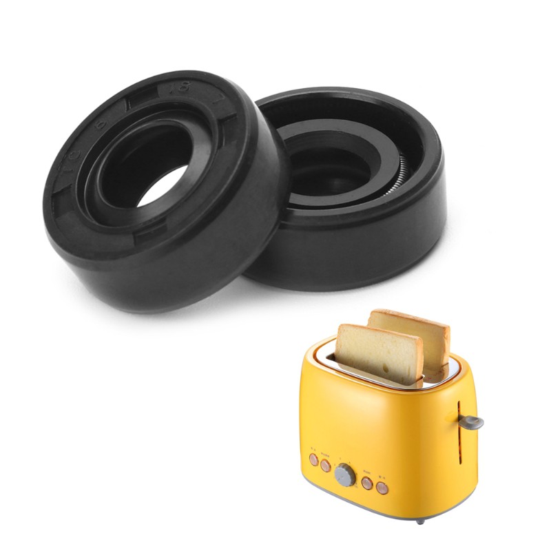 Set 2 vòng đệm chống rò rỉ dầu cho máy làm bánh mì / máy làm kem kích thước 8x18x7mm