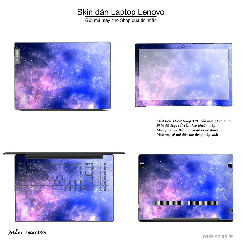 Skin dán Laptop Lenovo in hình không gian _nhiều mẫu 14 (inbox mã máy cho Shop)