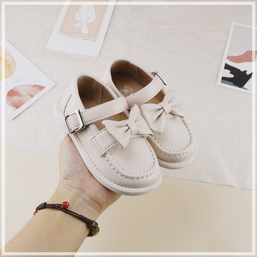 Giày búp bê đính nơ quai ngang cho bé gái Zonekids - B16
