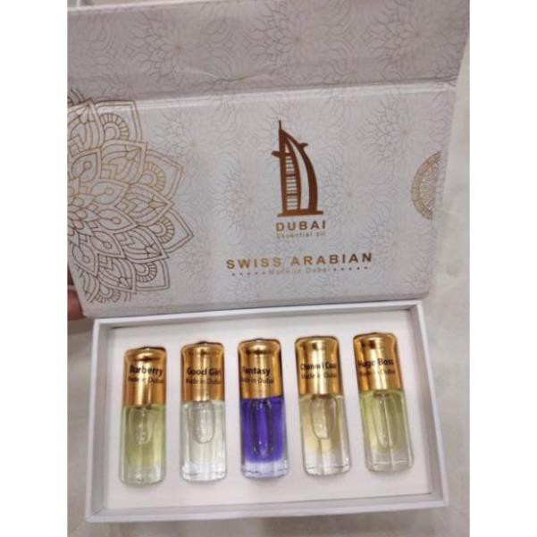 Set 5 chai Tinh dầu nước hoa Dubai | Thế Giới Skin Care