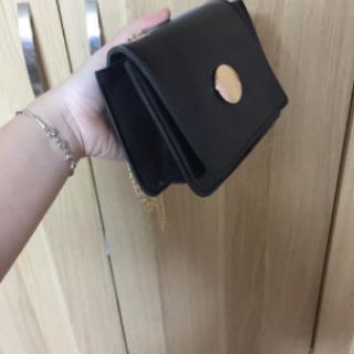 Túi đeo chéo mini phối dây xích