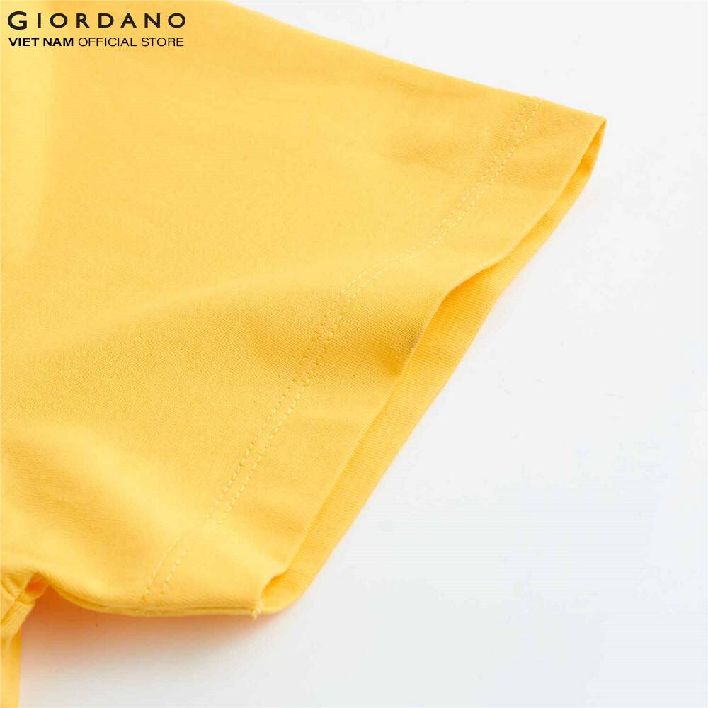 Áo Thun Trơn Ngắn Tay Cổ Tròn Nam Giordano 01020250