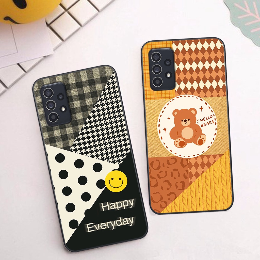 Ốp lưng Samsung A52 / A72 happy day, gấu bear dễ thương - BỀN - ĐẸP -BAO GIÁ TOÀN THỊ TRƯỜNG