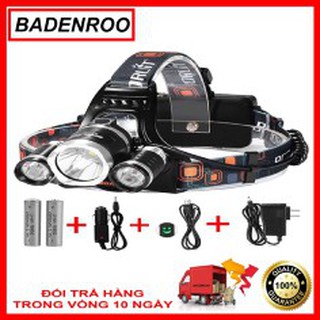 Đèn pin đeo đầu 3 bóng siêu sáng