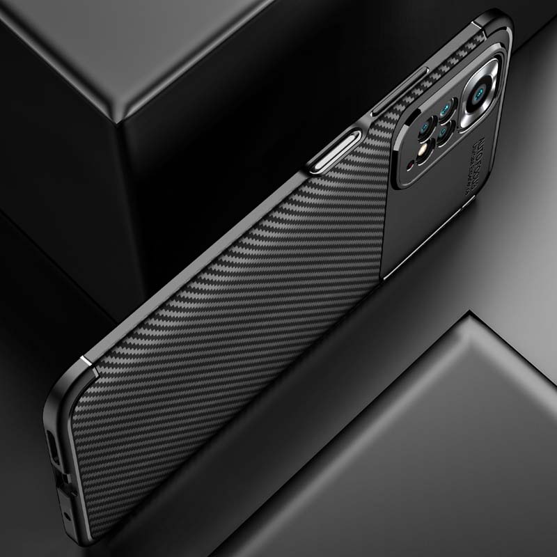 Ốp Điện Thoại TPU Dẻo Sợi Carbon Tản Nhiệt Bảo Vệ Camera Cho Xiaomi Redmi Note 11 11E 11S 11T Pro Plus