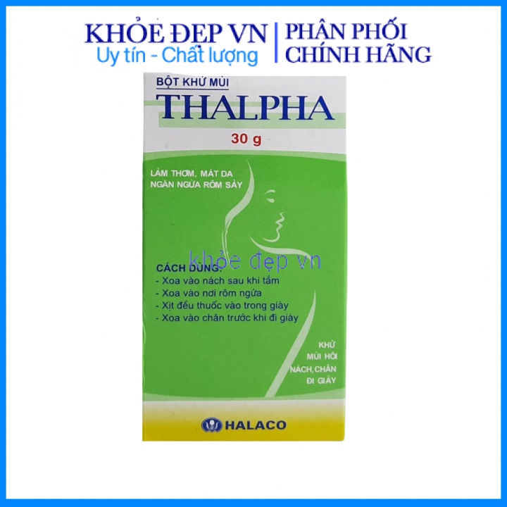 Bột khử mùi Tarpha - Khử mùi hôi nách, hôi chân - Giảm tiết mồ hôi - lọ 30 gam