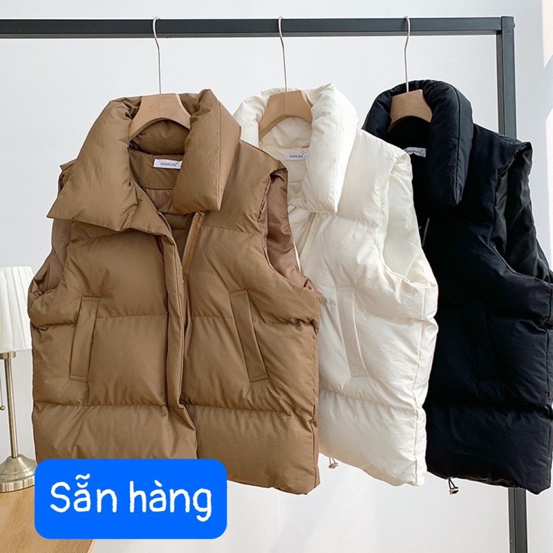 áo khoác phao gi-lê nữ hàng quảng châu loại 1 dày -ấm )ảnh thật )