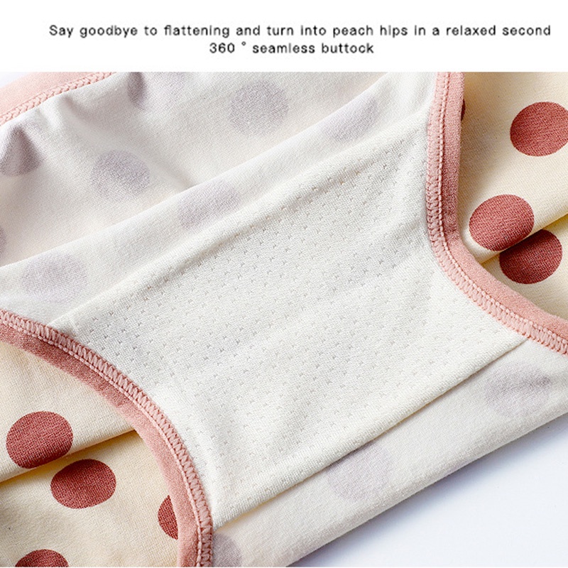 Set 3 quần lót vải cotton nguyên chất kháng khuẩn dành cho bé gái