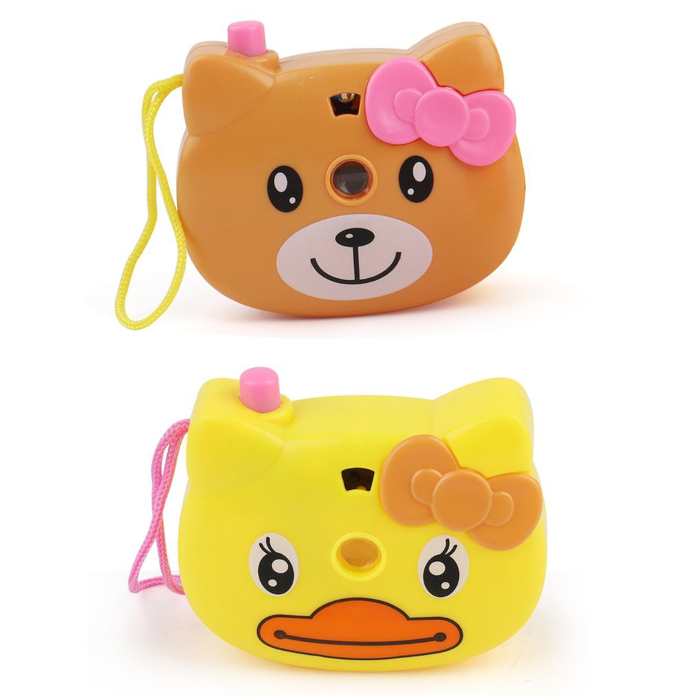 Máy ảnh chiếu hình kiểu dáng động vật có đèn chiếu trong bóng tối cho bé