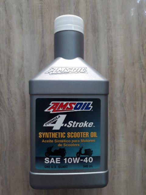 Amsoil Scooter 10W-40 946ml - Dầu nhớt tổng hợp cao cấp xe tay ga nhập khẩu Mỹ