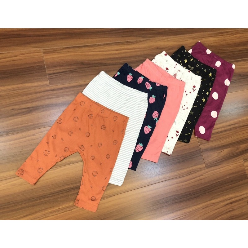Set 5 quần legging bé gái xuất dư