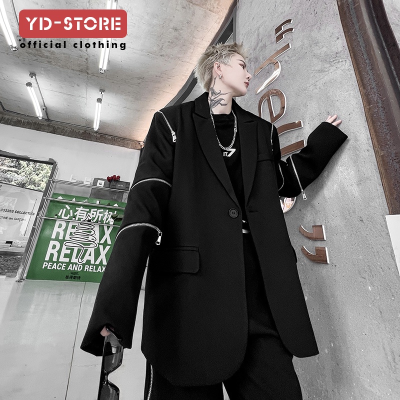 Áo Khoác Phối Khóa Kéo Phong Cách Thời Trang Mùa Thu Mới 2024 Cho Nam Giới