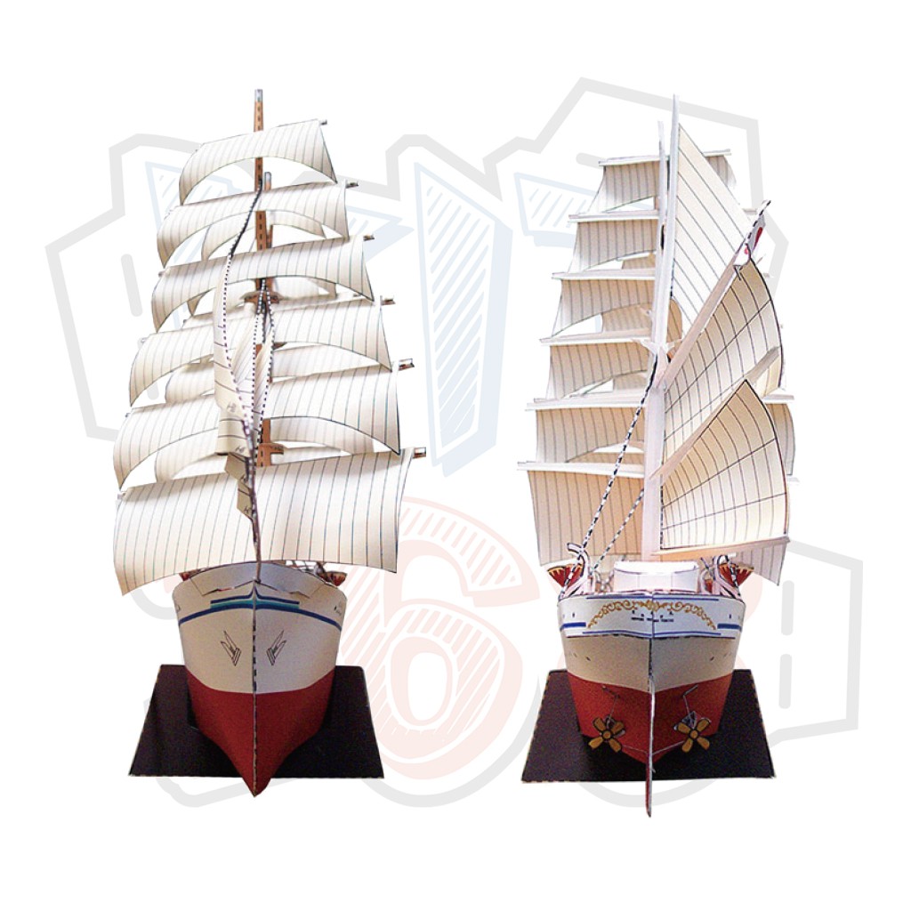Mô hình giấy tàu thuyền quân sự Sailship - Nippon Maru