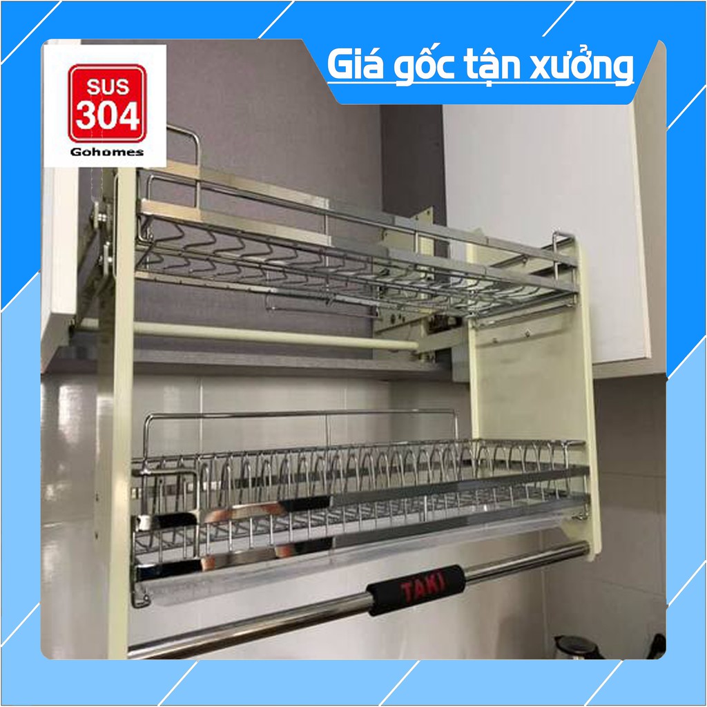 [Chính Hãng] Giá Bát Nâng Hạ INOX 304 (Bảo Hành 10 Năm)