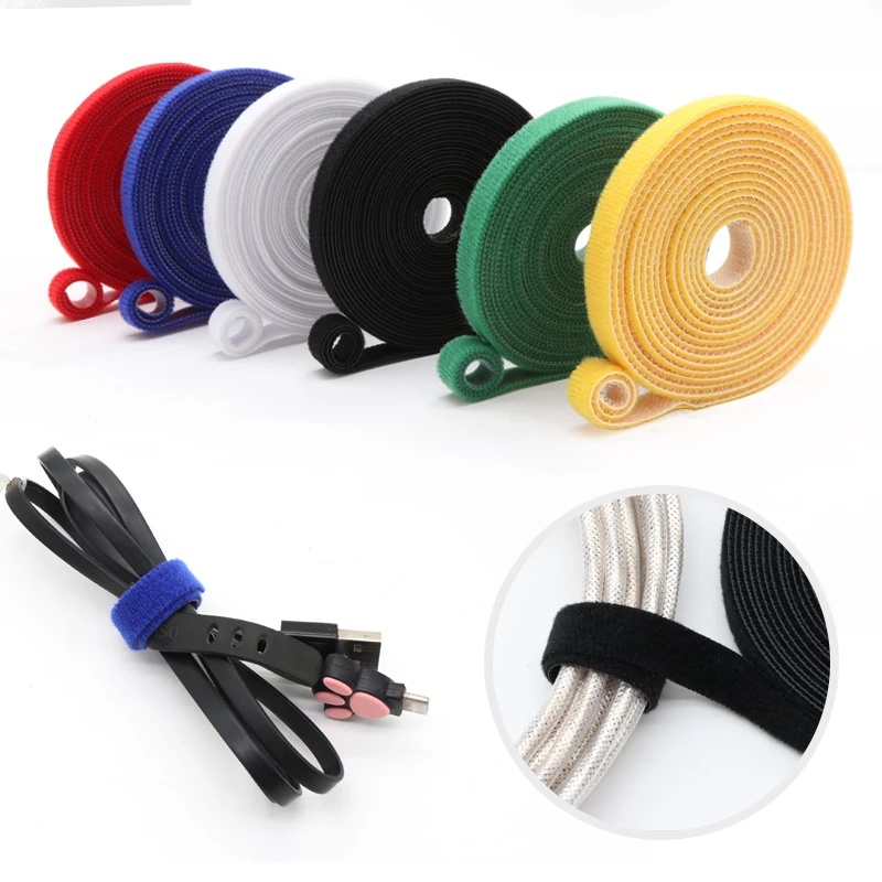Dây buộc giữ dây cáp sắp xếp gọn gàng dạng quai dán tiện dụng