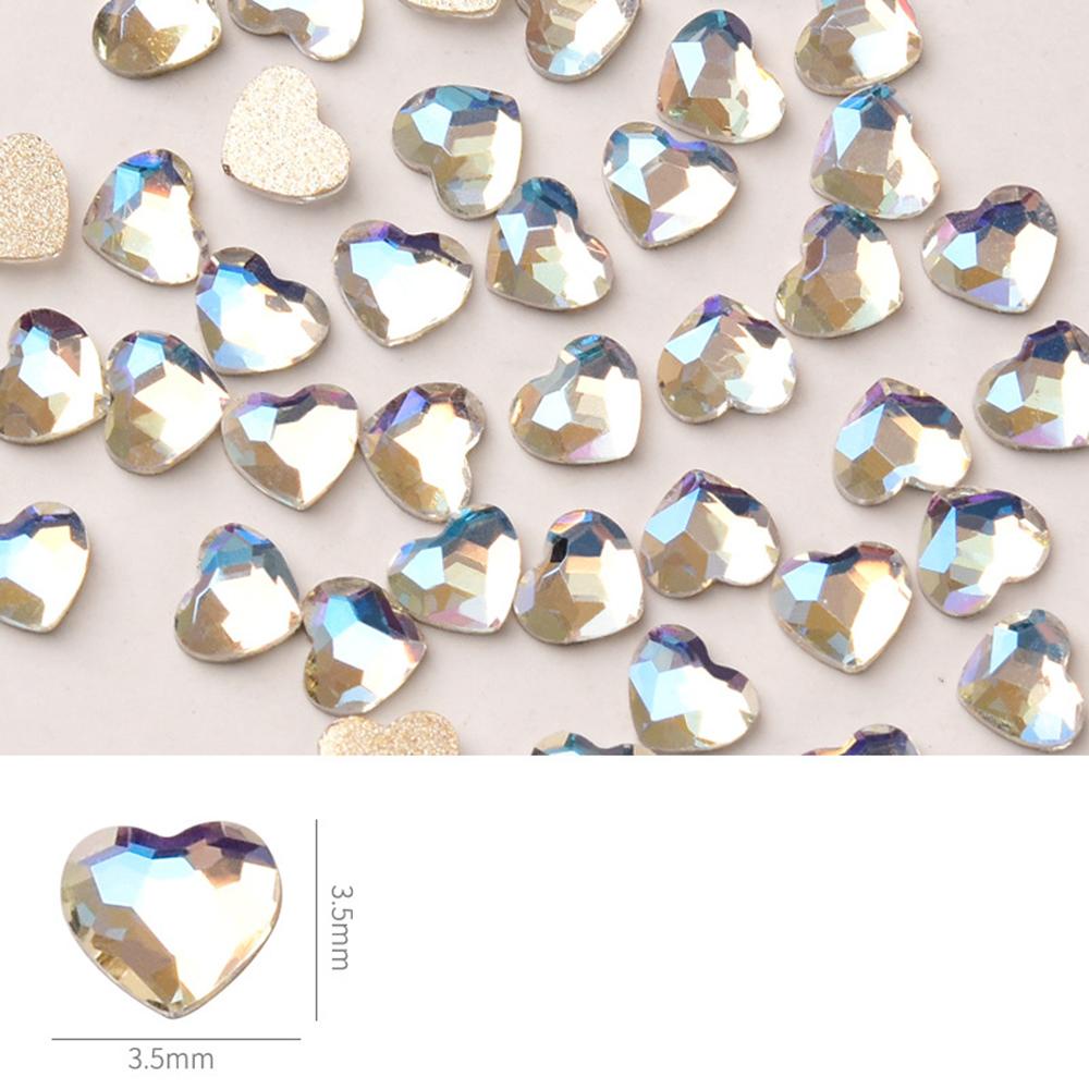 Nước Hoa Trái Tim Trang Trí Móng Tay|Bộ 10 Miếng Dán Móng Tay Lấp Lánh Trái Tim Xinh Xắn