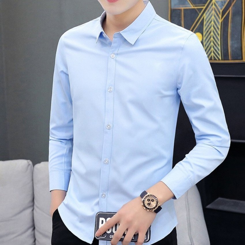 Áo sơ mi nam tay dài công sở thời trang Erina cao cấp chất vải mát mịn form chuẩn