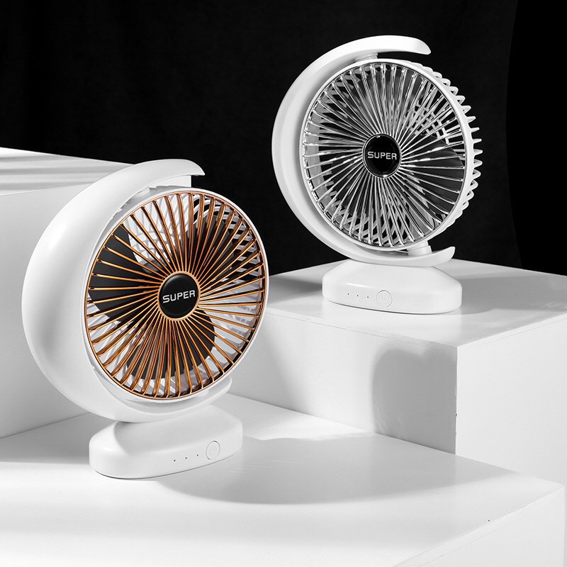 💥 MẪU MỚI 2021💥 Quạt Để Bàn Sạc Tích Điện Super Fan, Quạt Mini Cầm Tay Tuỳ Chỉnh 3 Cấp Độ Siêu Mát
