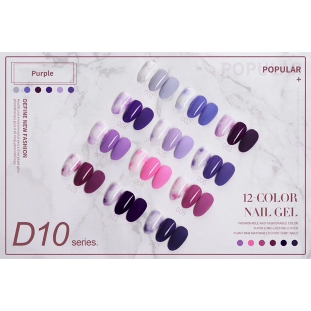 Sơn Gel JINJU mã D10 chai 15ml chính hãng