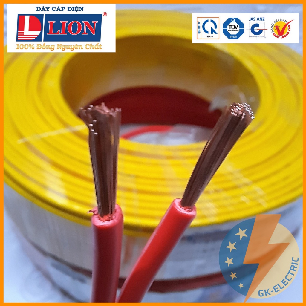 Dây điện đôi mềm LION VCmd - giao màu ngẫu nhiên