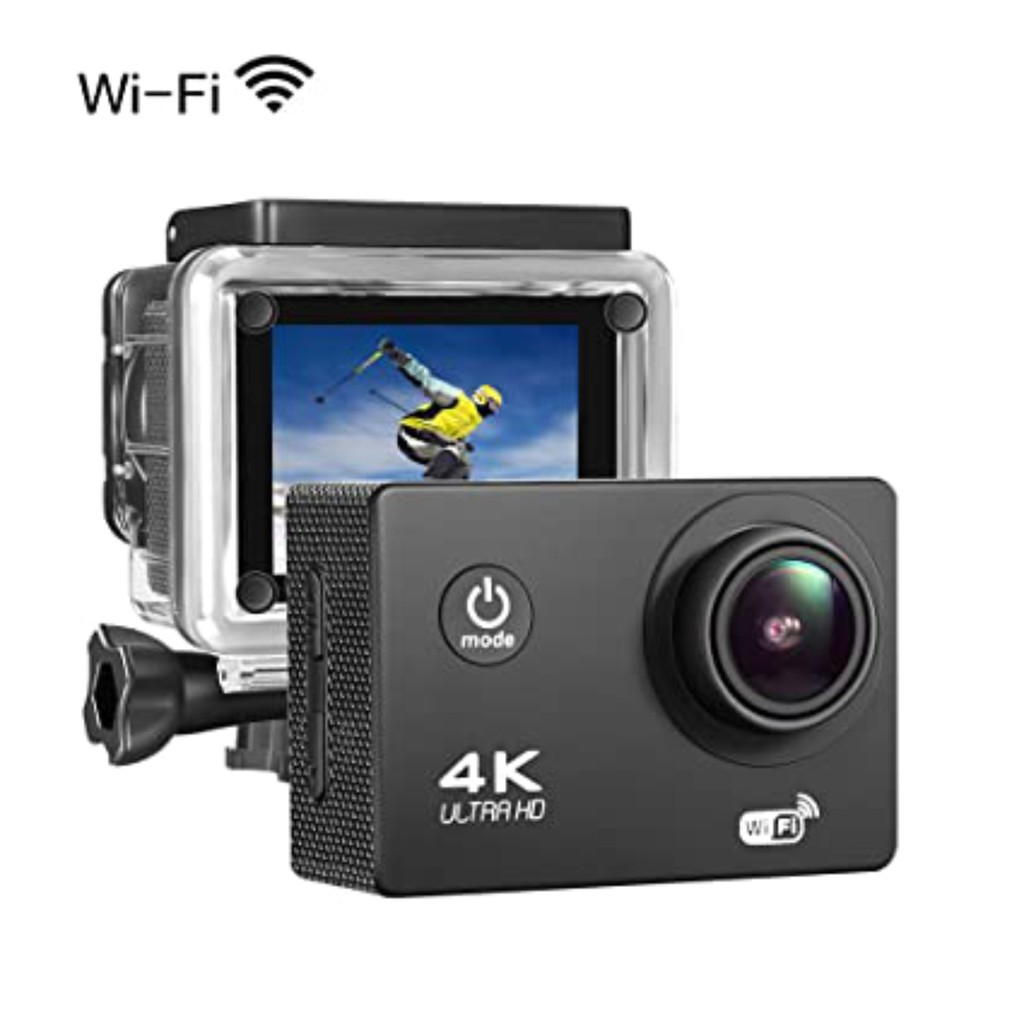 Camera Hành Trình Thể Thao 4K - Camera Phượt Xe Máy 4K Ultra HD Wifi Chống Nước