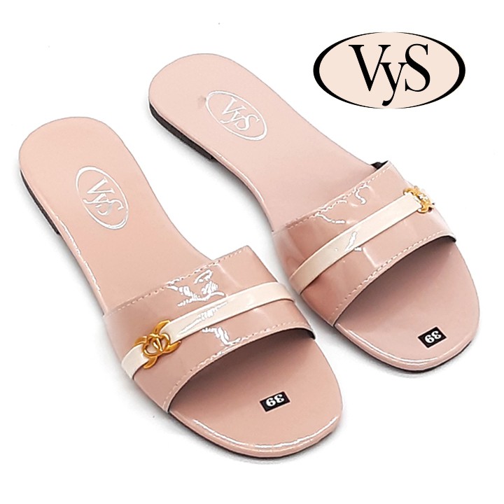 Dép lê bệt nữ quai ngang hoạ tiết khoá tim thời trang VYS TA6461 (Nhiều màu)