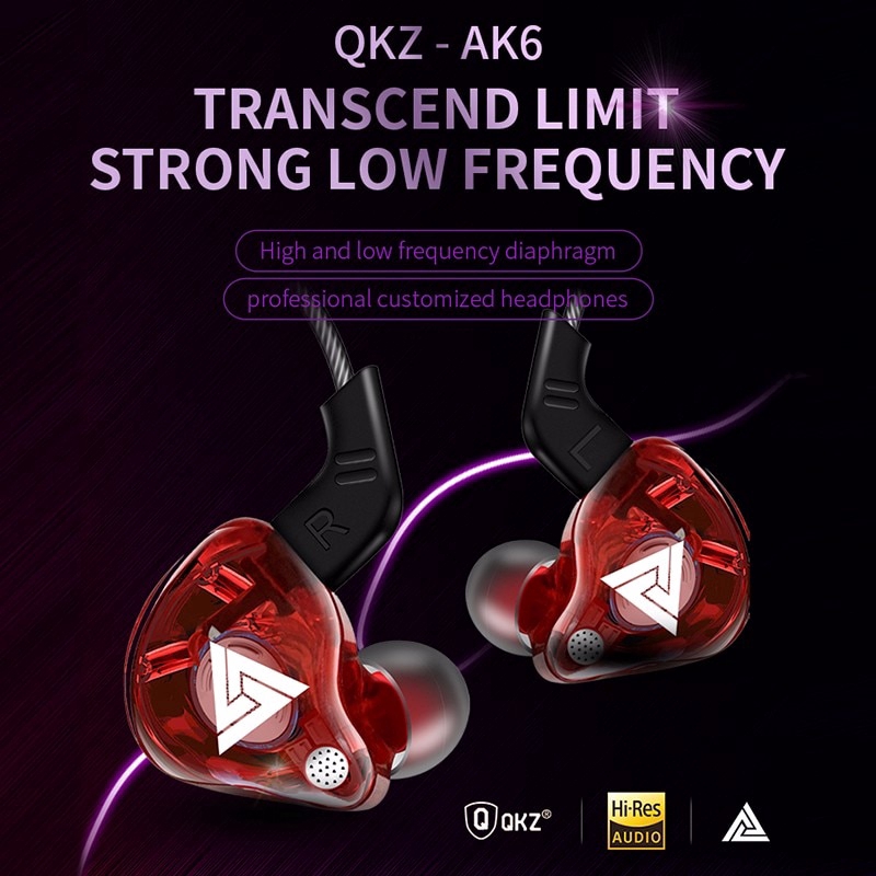 Tai nghe thể thao nhét tai hifi QKZ AK6 ATR HD9 kèm micro PK CK5/CK8