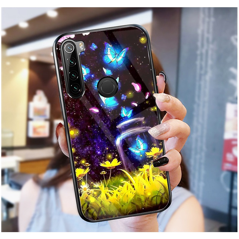 Ốp Lưng XIAOMI REDMI NOTE 8 mặt kính cường lực cao cấp