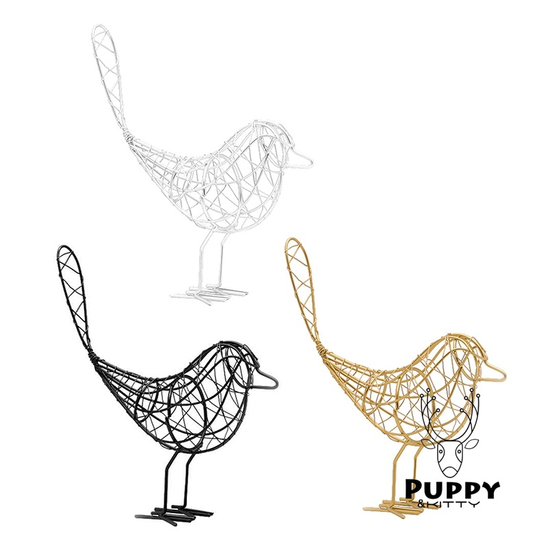 Chú Chim Bằng Sắt Dùng Trang Trí Đơn Giản Sáng Tạo