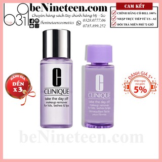 [TẶNG CHOCOLATE HERSHEY] Nước Tẩy Trang Clinique Take The Day Off Makeup Remover For Lids Lashes & Lips